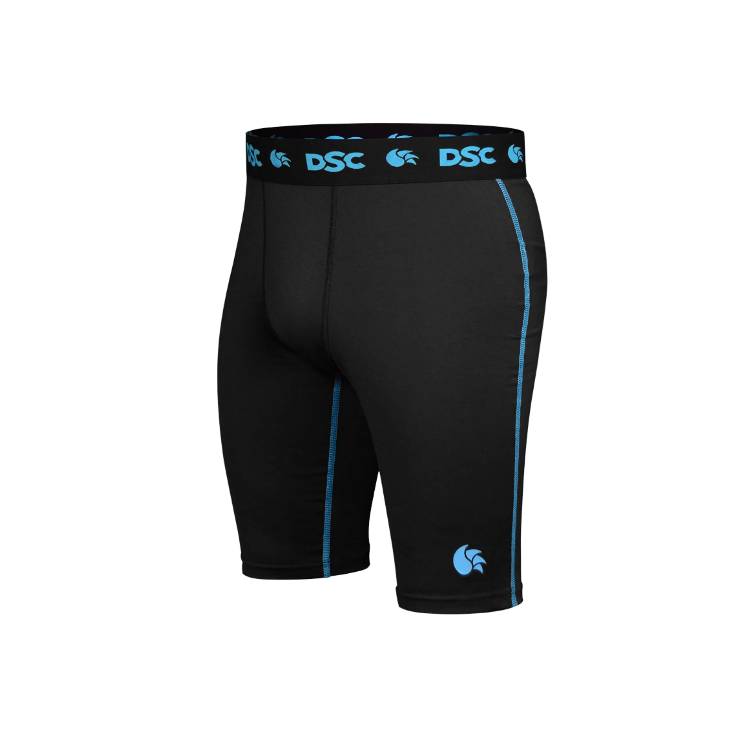 047 | DSC Half Thigh Shorts, Compression Half Thigh Black Shorts