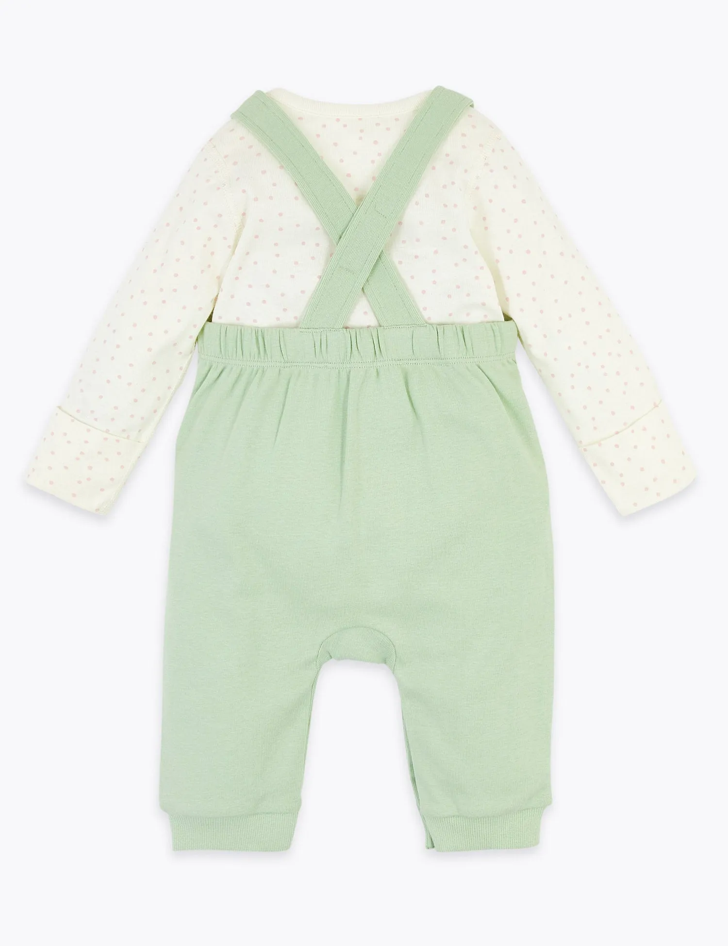 2pc Cotton Duck Dungarees Outfit