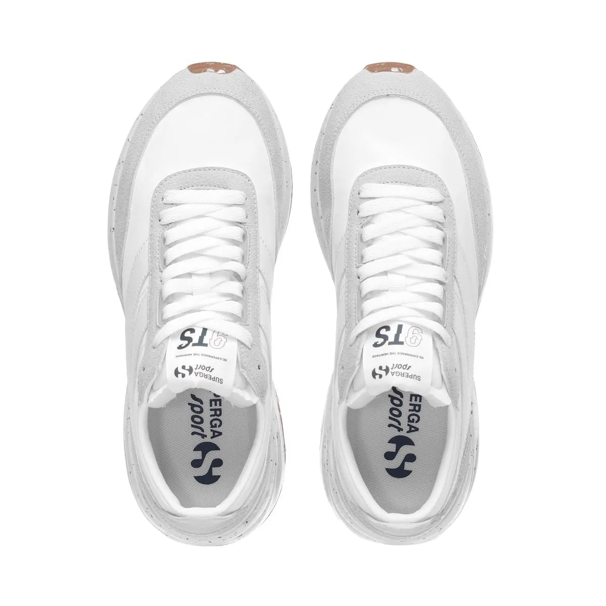 4089 TRAINING 9TS SLIM VEGAN FAUX LEATHER WHITE WHITE AVORIO