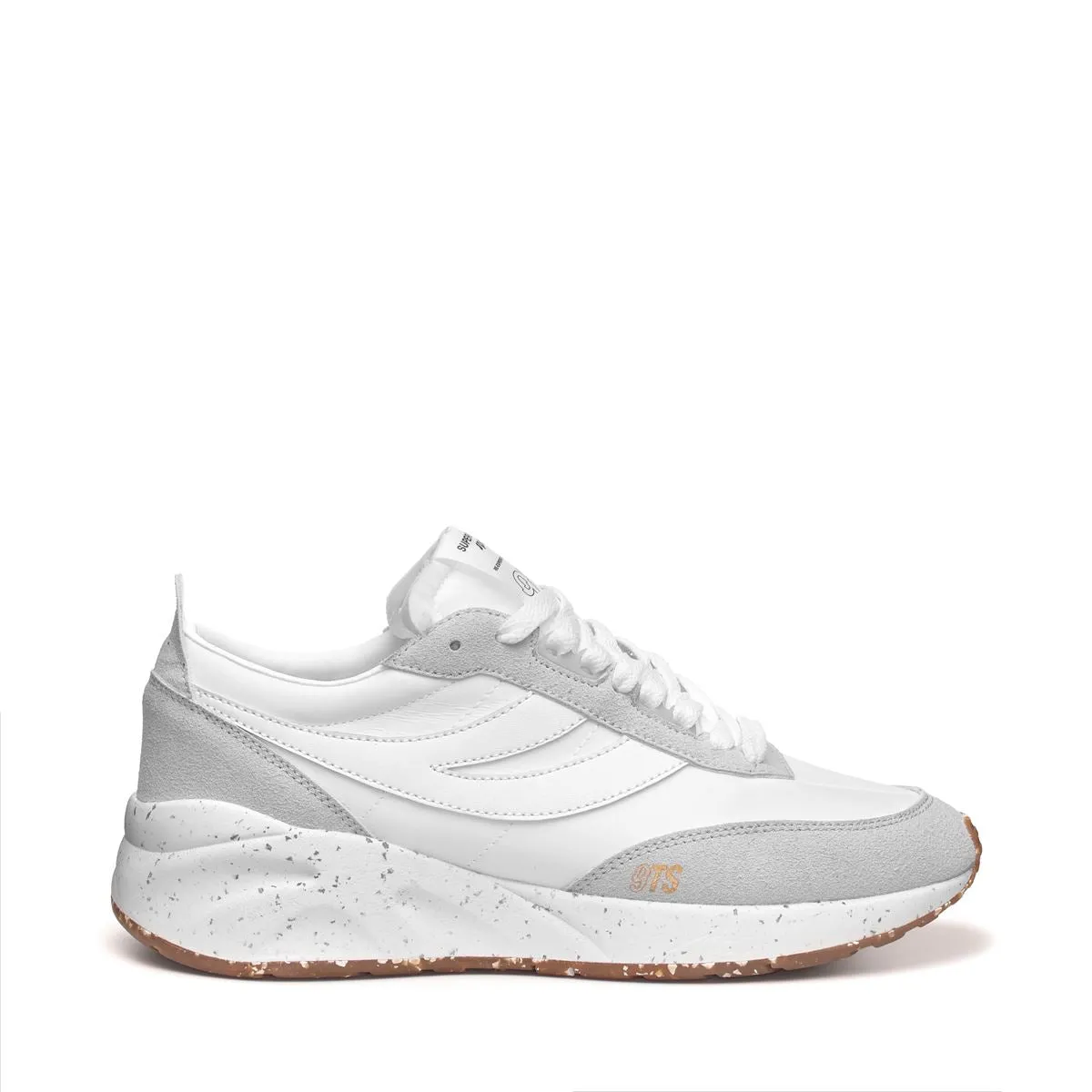 4089 TRAINING 9TS SLIM VEGAN FAUX LEATHER WHITE WHITE AVORIO