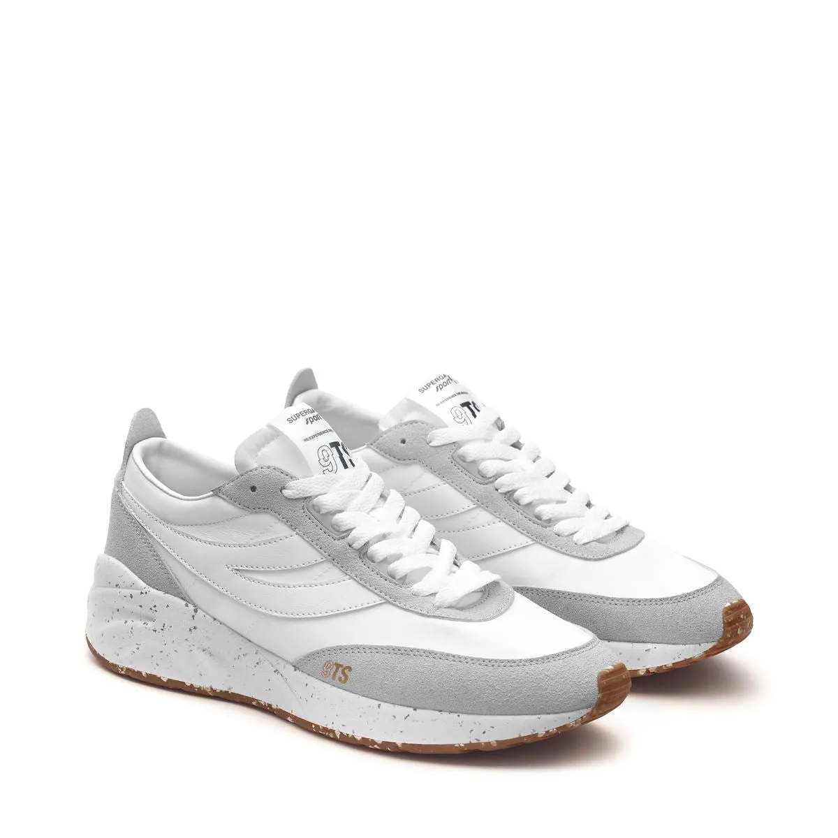 4089 TRAINING 9TS SLIM VEGAN FAUX LEATHER WHITE WHITE AVORIO