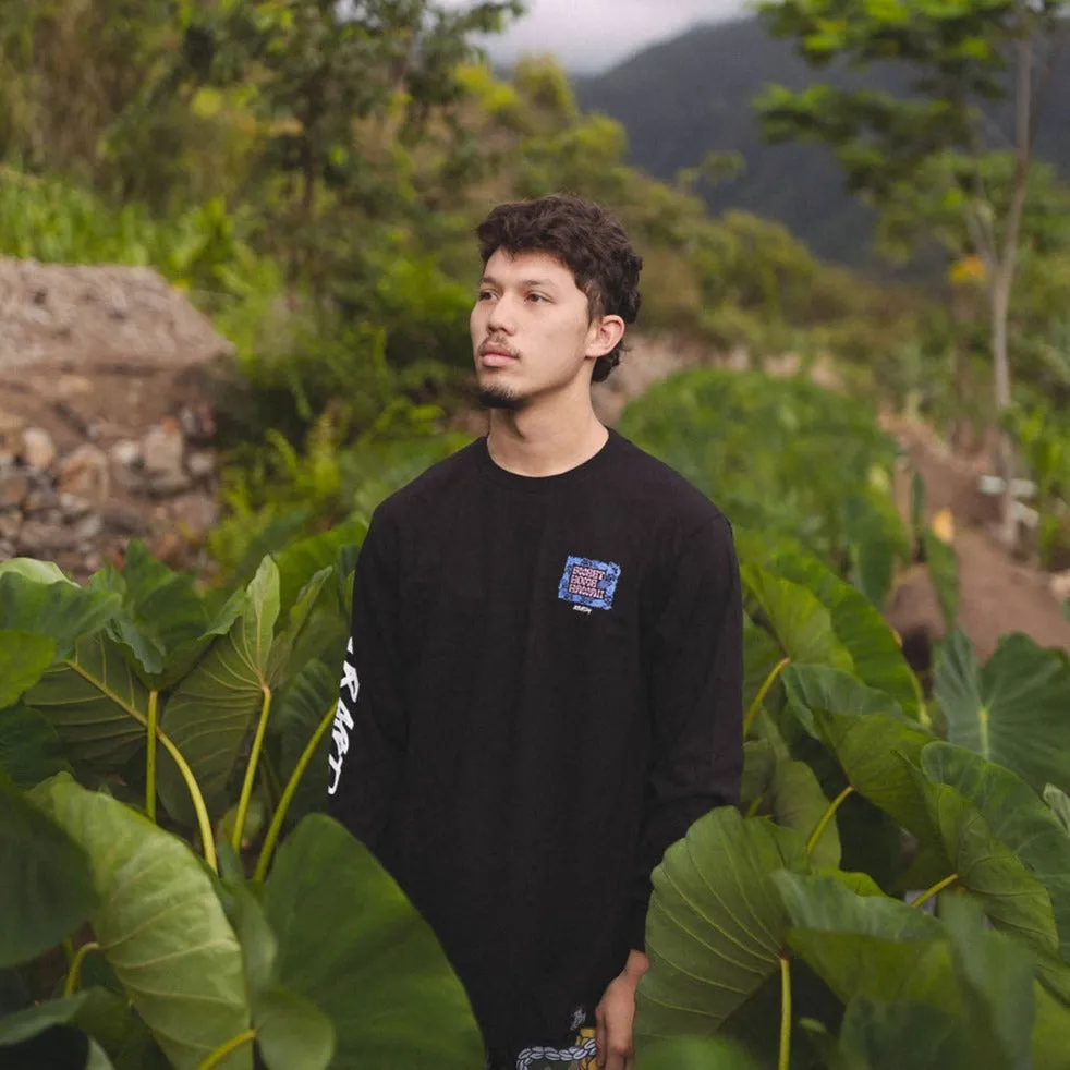 808ALLDAY SHH Floral Black L/S