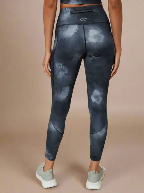 Acid Wash Cross Back Crop Top & Aura Leggings