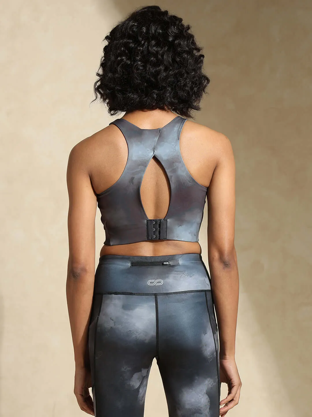 Acid Wash High Impact Action Bra & Aura Leggings