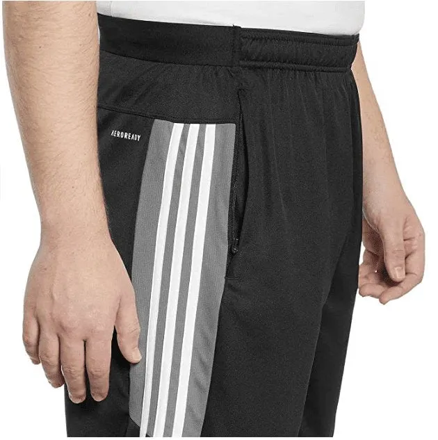 adidas Men's 3 Stripe Shorts with Zipper Pockets