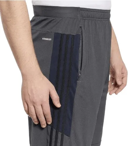 adidas Men's 3 Stripe Shorts with Zipper Pockets