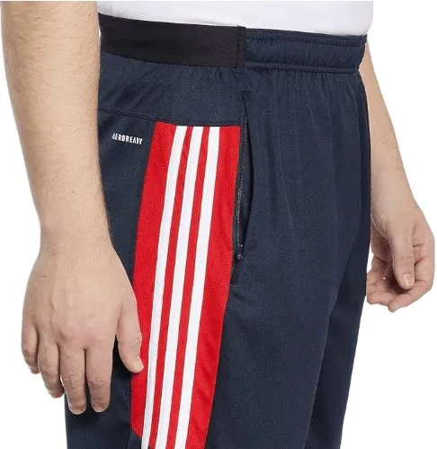 adidas Men's 3 Stripe Shorts with Zipper Pockets