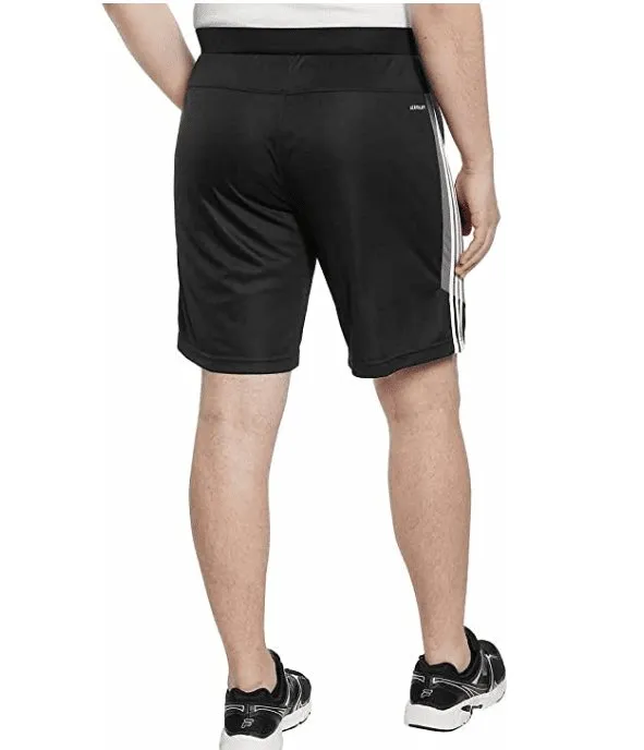 adidas Men's 3 Stripe Shorts with Zipper Pockets