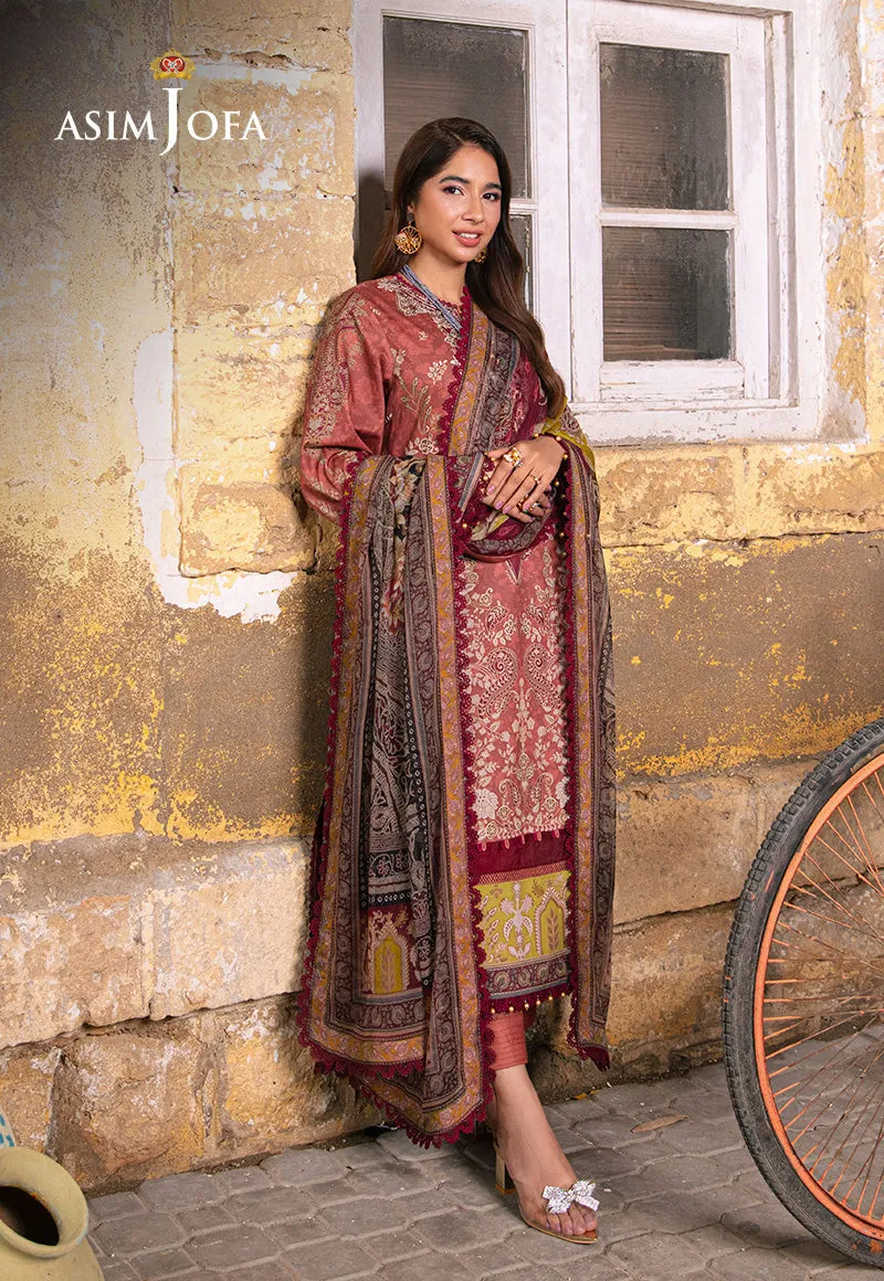 AJARP-17 STITCHED PRINTED LAWN 3 PCS