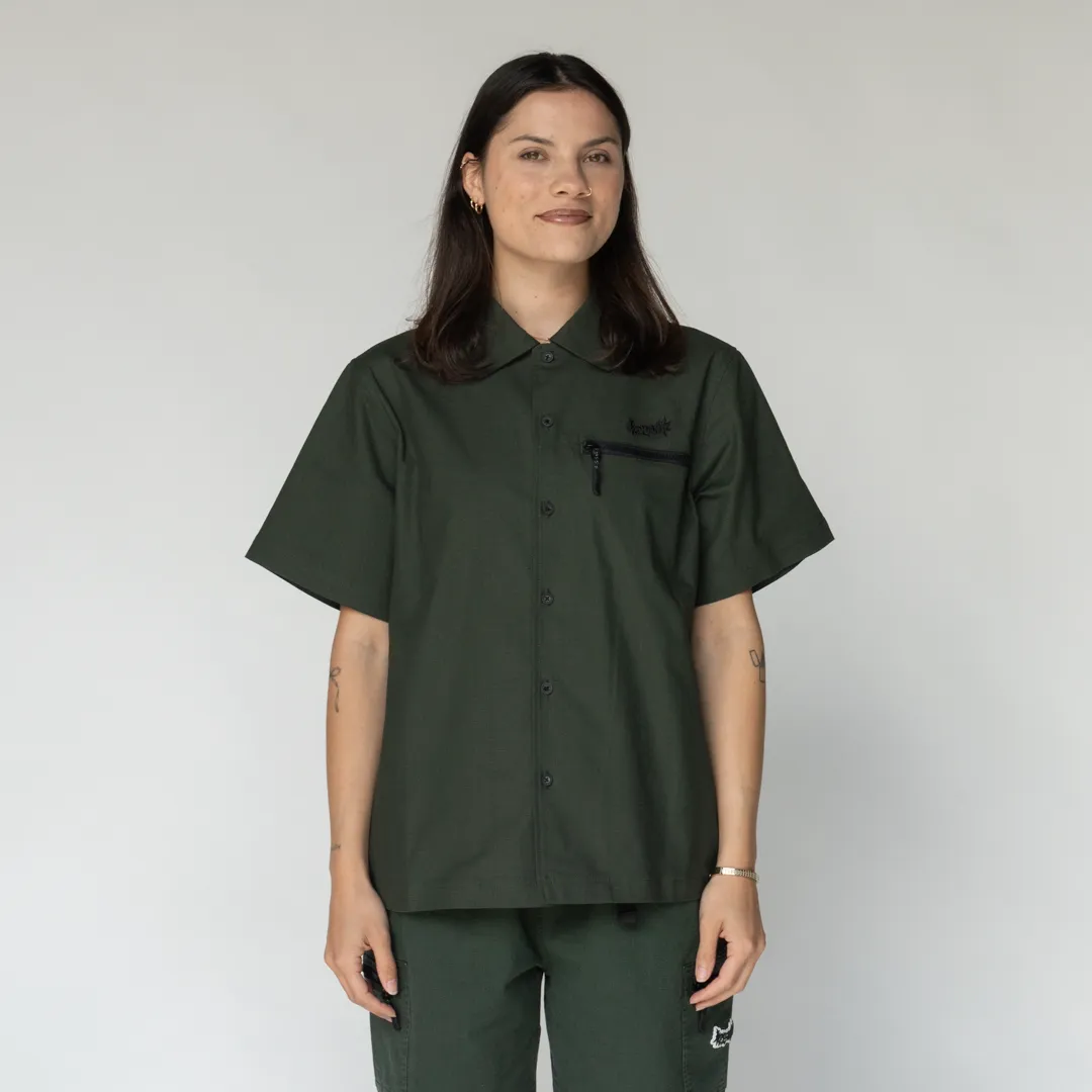 Altar Embroidered Ripstop Work Shirt - Ivy