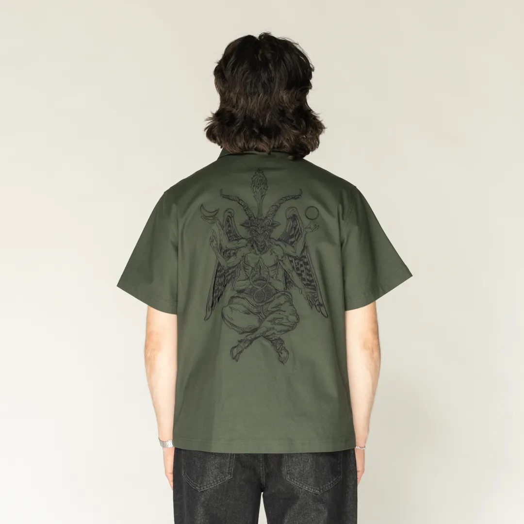 Altar Embroidered Ripstop Work Shirt - Ivy