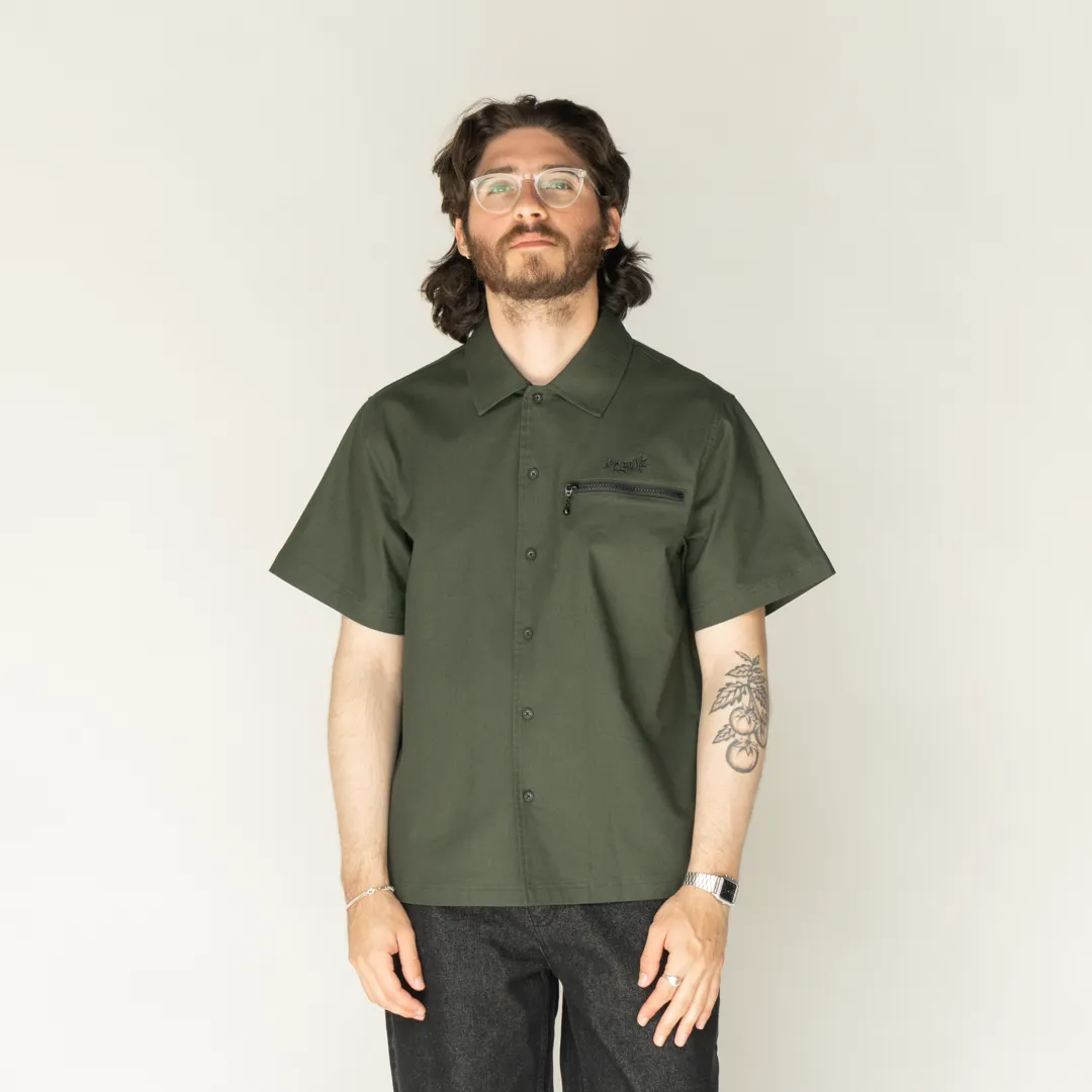 Altar Embroidered Ripstop Work Shirt - Ivy