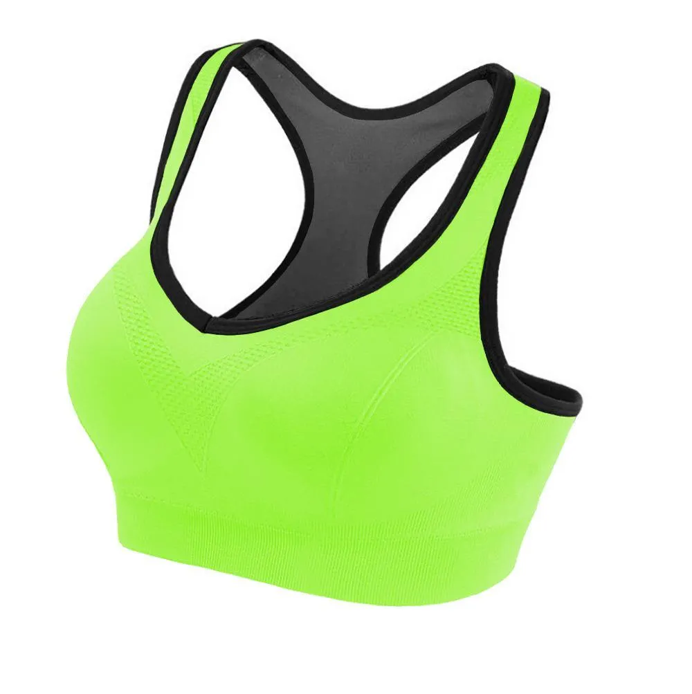 ALWAYS Women Racerback Sports Bra - High Impact Workout Yoga Gym