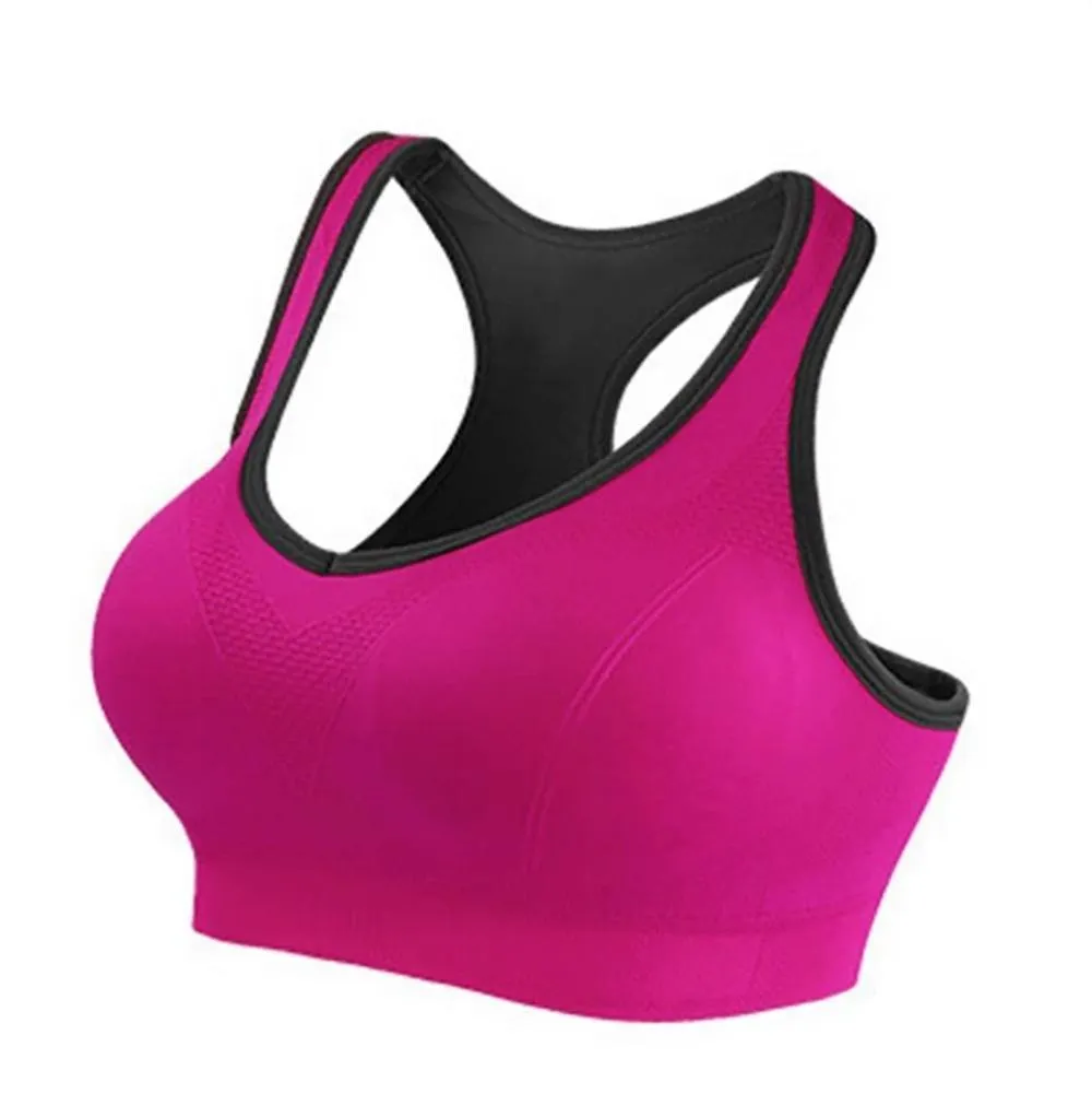 ALWAYS Women Racerback Sports Bra - High Impact Workout Yoga Gym