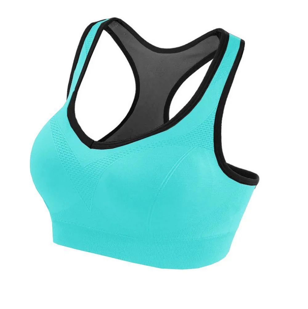 ALWAYS Women Racerback Sports Bra - High Impact Workout Yoga Gym