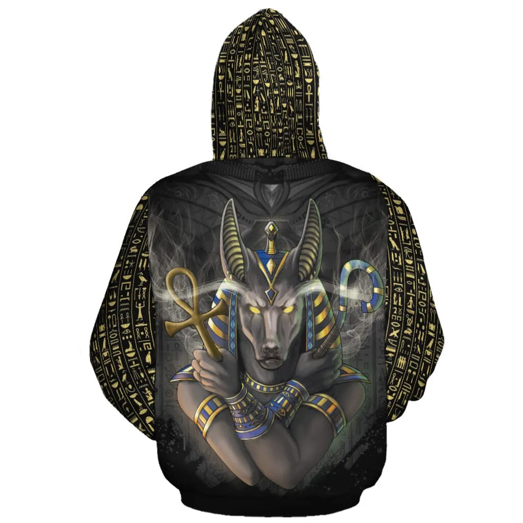 Anubis In Black All-over Hoodie and Joggers Set