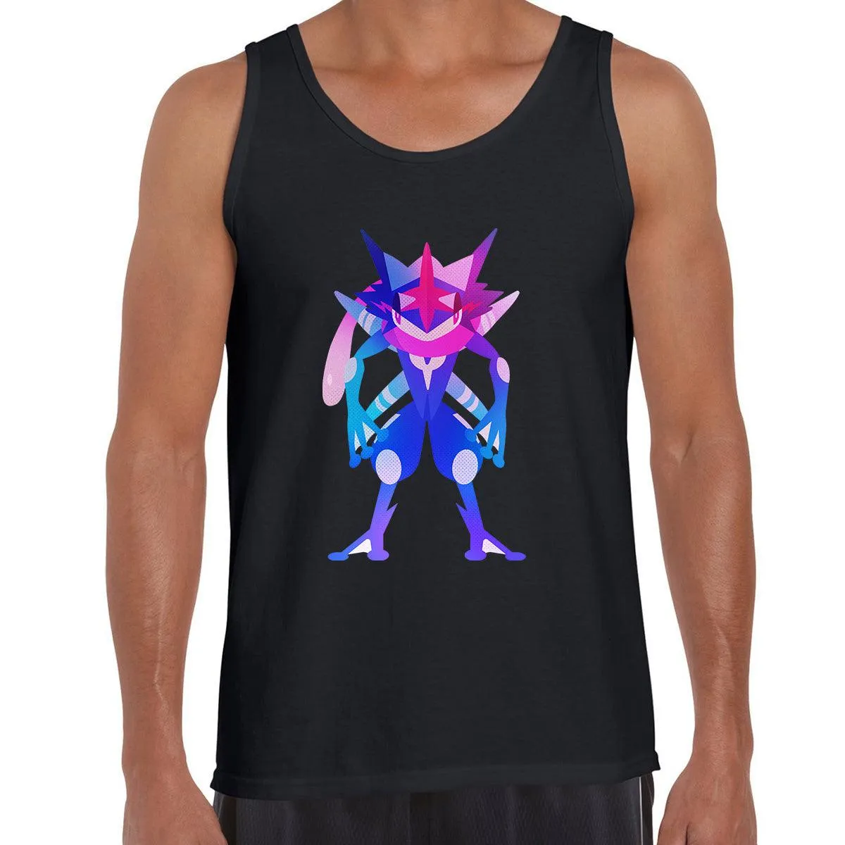 Ash Greninja Dual-Type Water Dark Pokémon Go Generation Six Black Tee