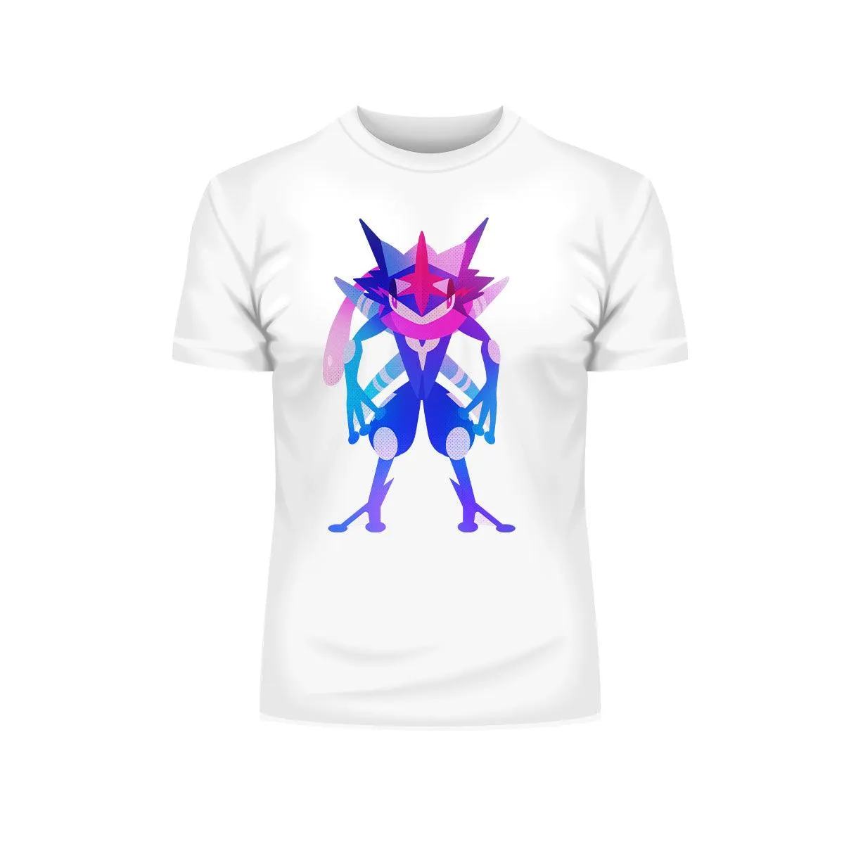 Ash Greninja Dual-Type Water Dark Pokémon Go Generation Six Black Tee