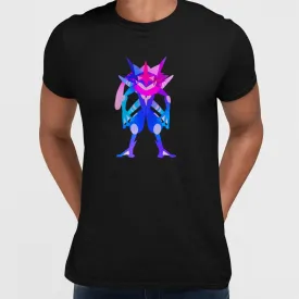 Ash Greninja Dual-Type Water Dark Pokémon Go Generation Six Black Tee