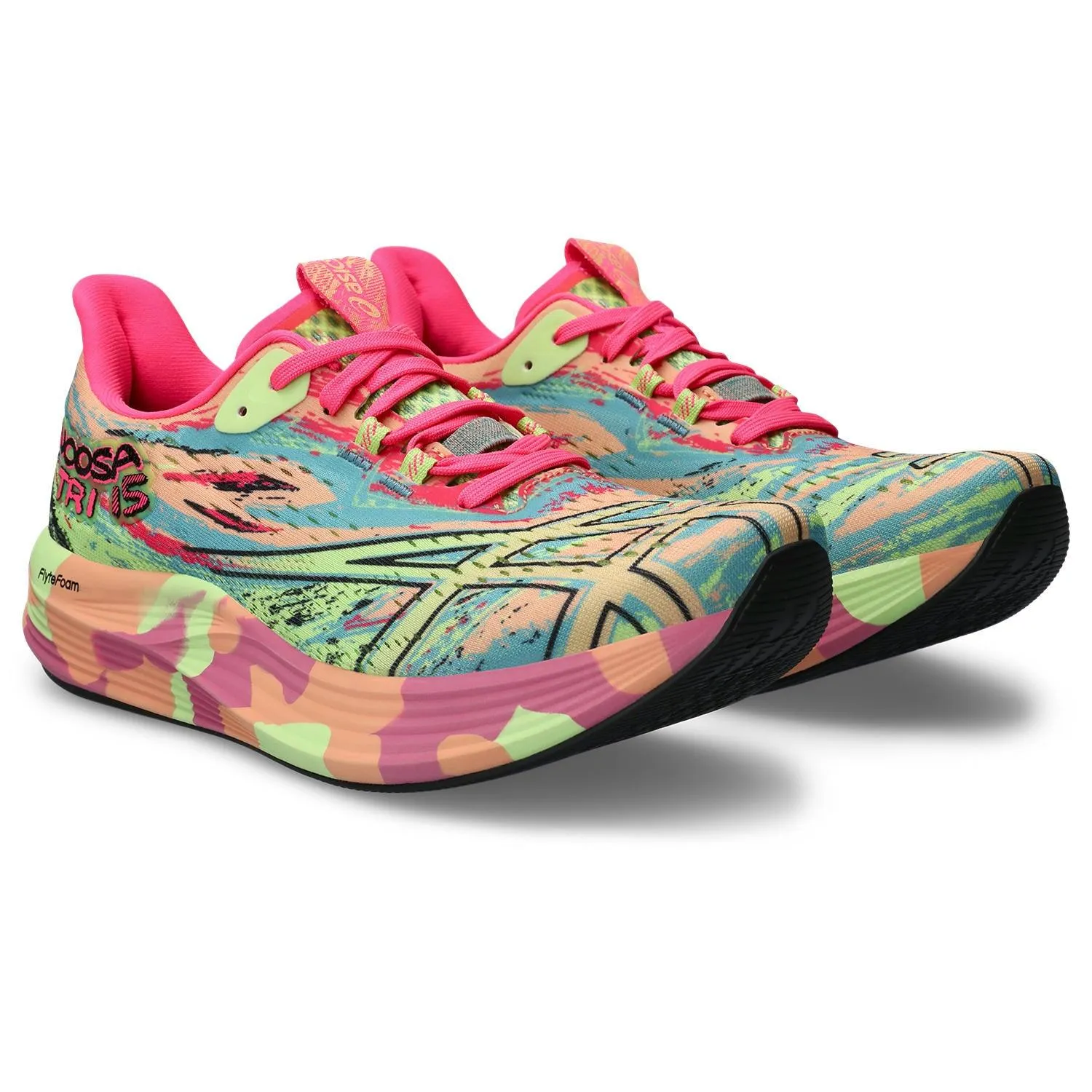 Asics Noosa Tri 15 Women's - Summer Dune/Lime Green