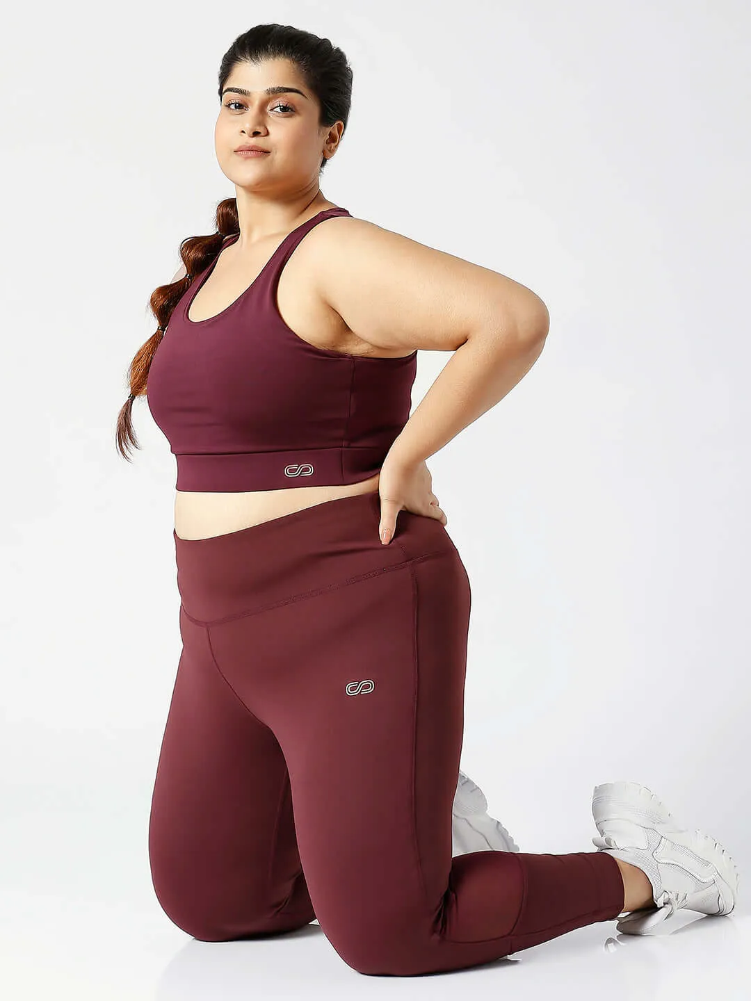 Ath Perform 7/8 High Waist Leggings Plum Plus