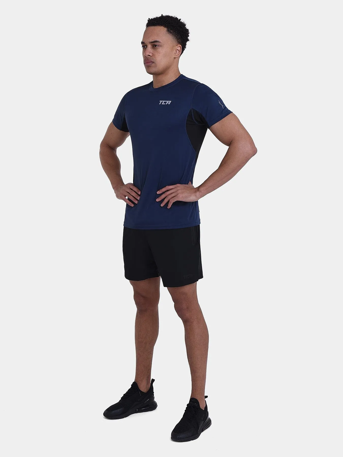 Atomic Short Sleeve T-Shirt With UPF 50  Protection & Side Mesh Panels For Men