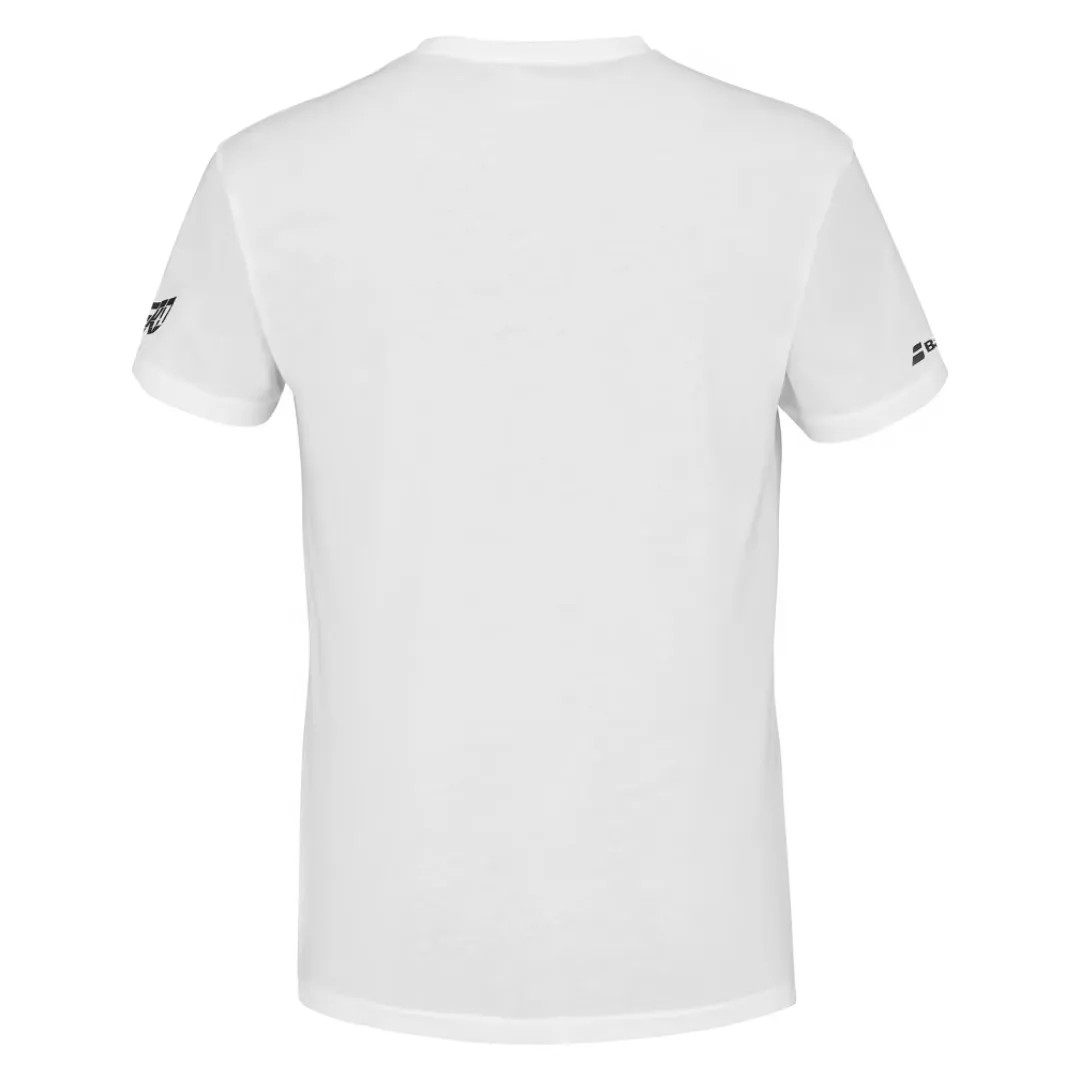 Babolat Aero Cotton Men Tee - White/White