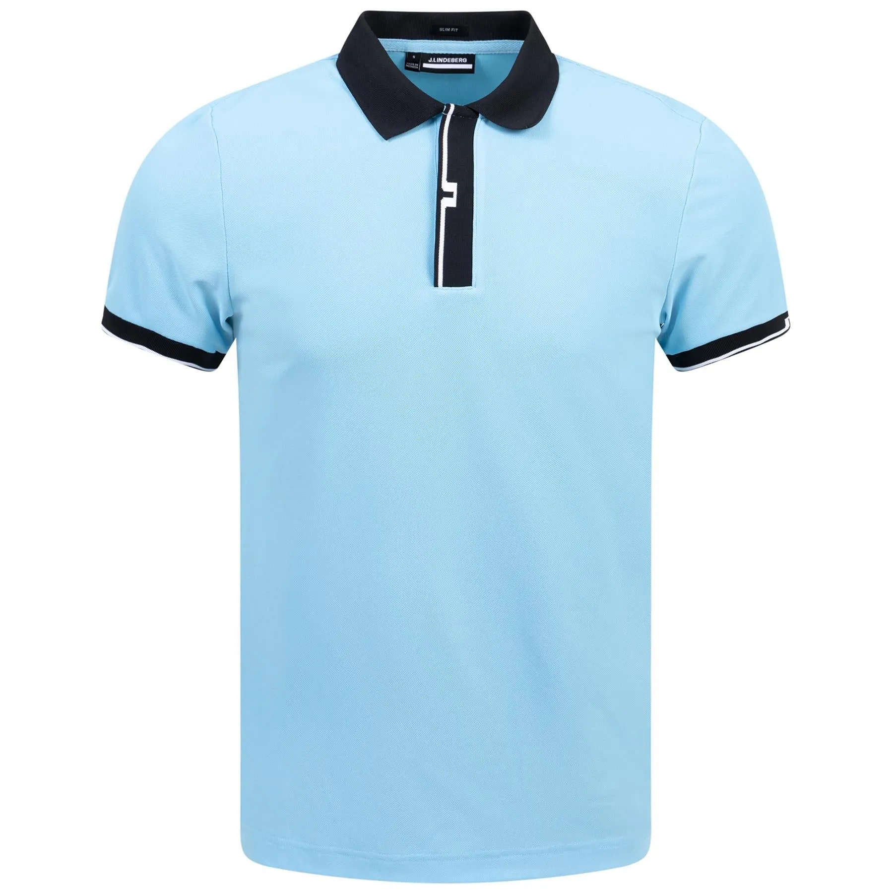 Bay Slim Fit Sport Pique Polo Baltic Sea - SS24