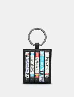 Be Kind Rewind Black Leather Keyring