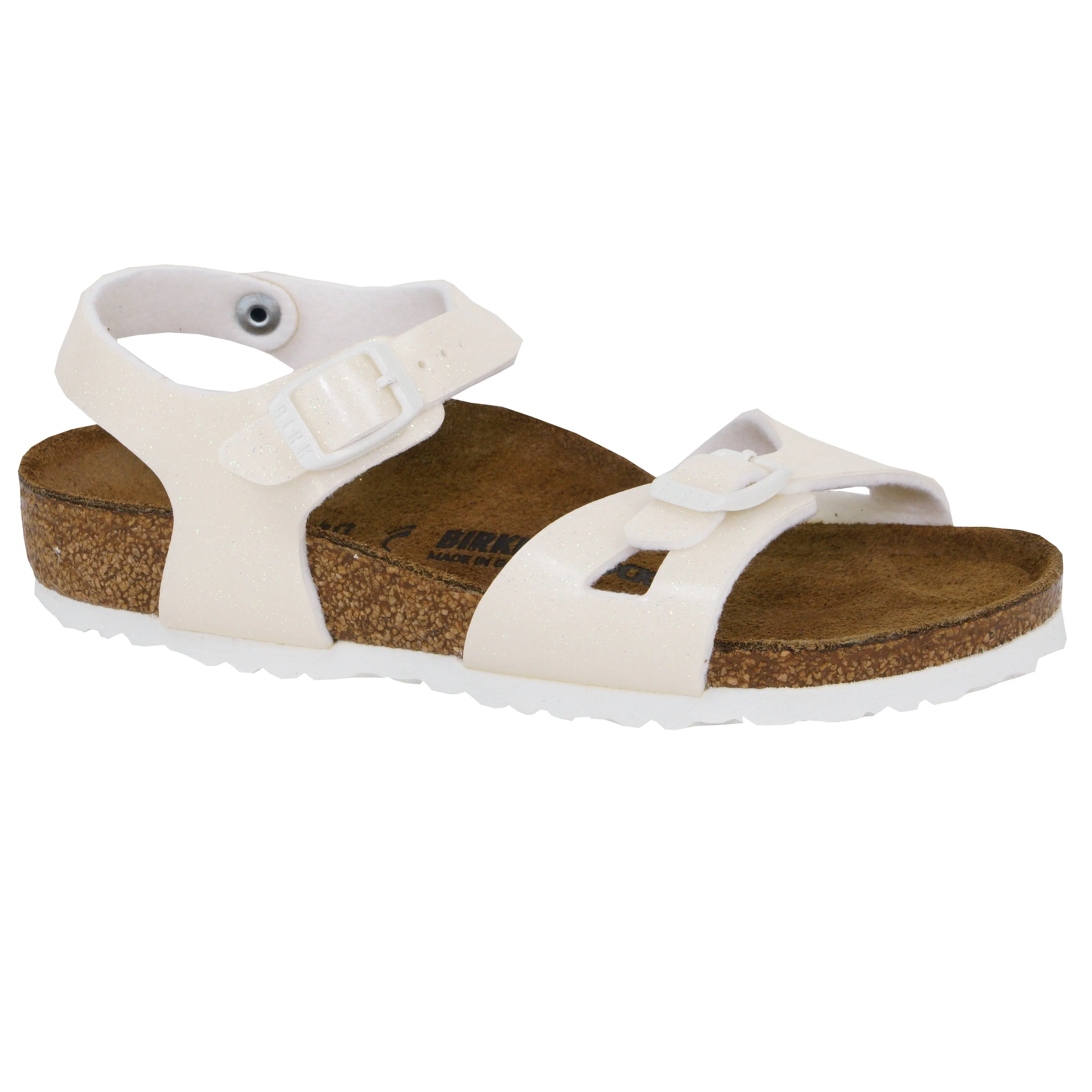 Birkenstock Kids Rio Birko-Flor Sandals Magic Galaxy White 25 N