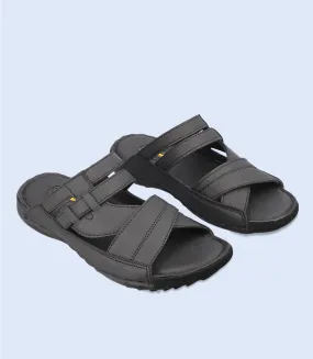 BM4527-BLACK-Men Slipper