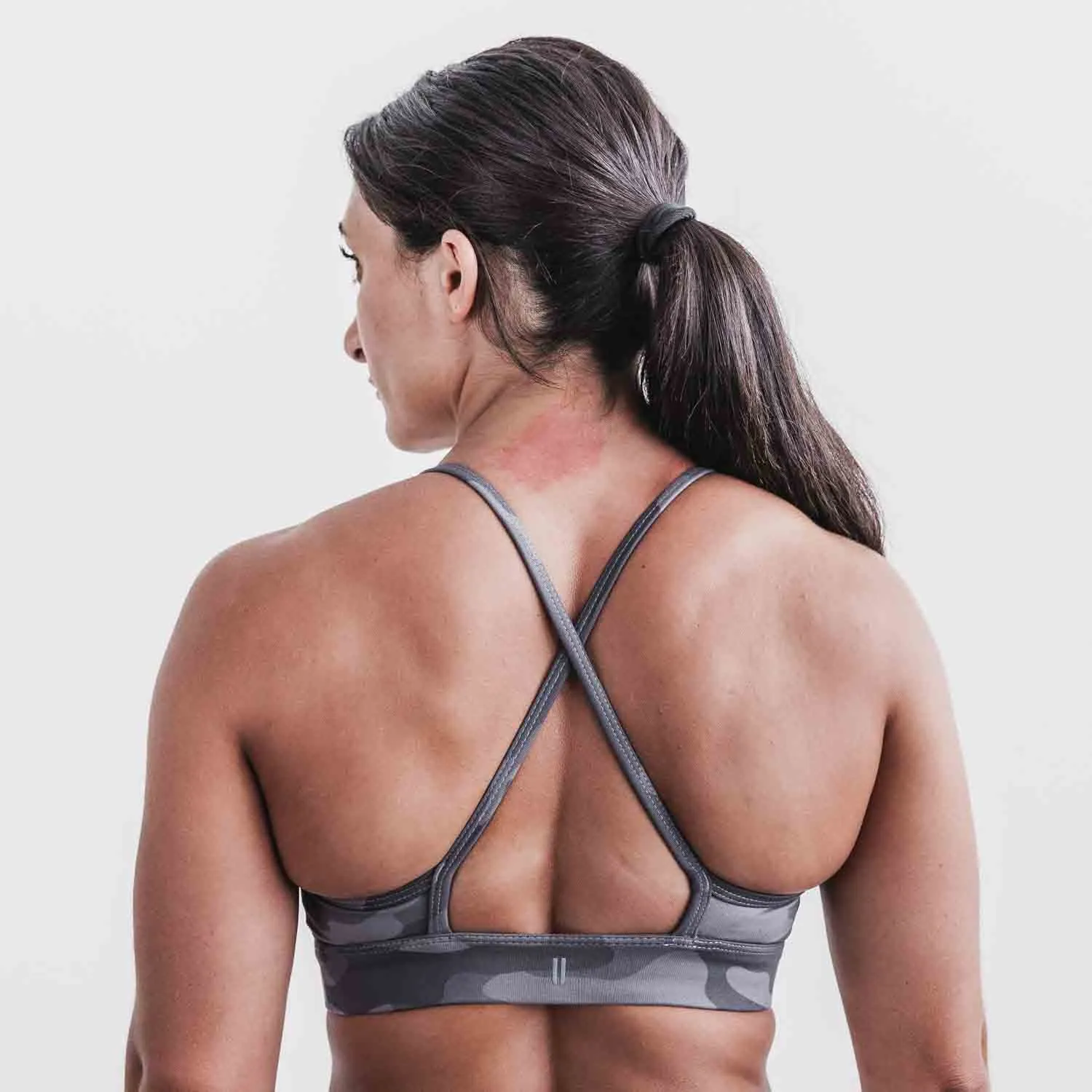 Camo Matte High-Neck Sports Bra