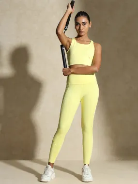 Candyfloss Yellow High Impact Action Bra & Aura Leggings