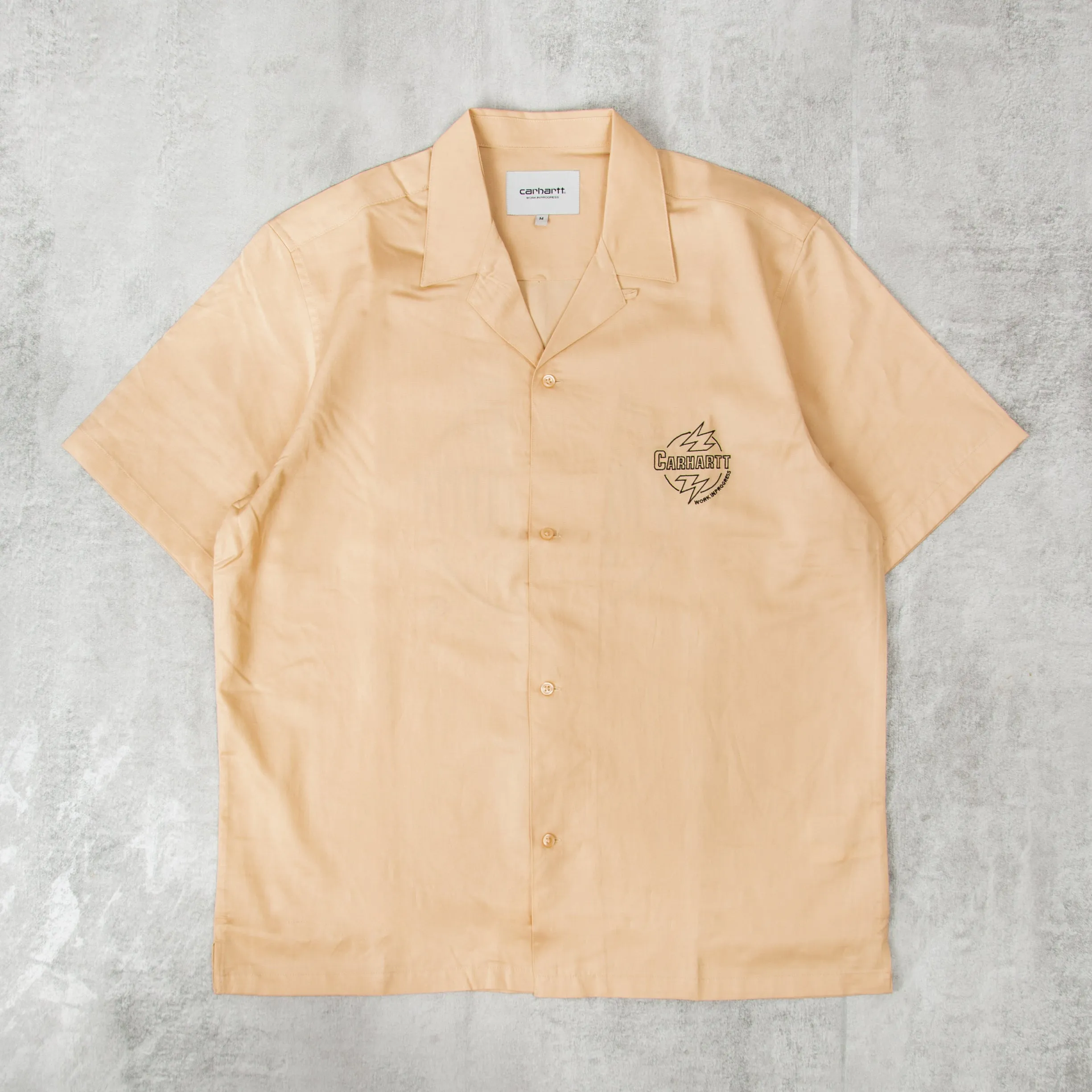 Carhartt WIP Ablaze S/S Shirt - Cornsilk / Black