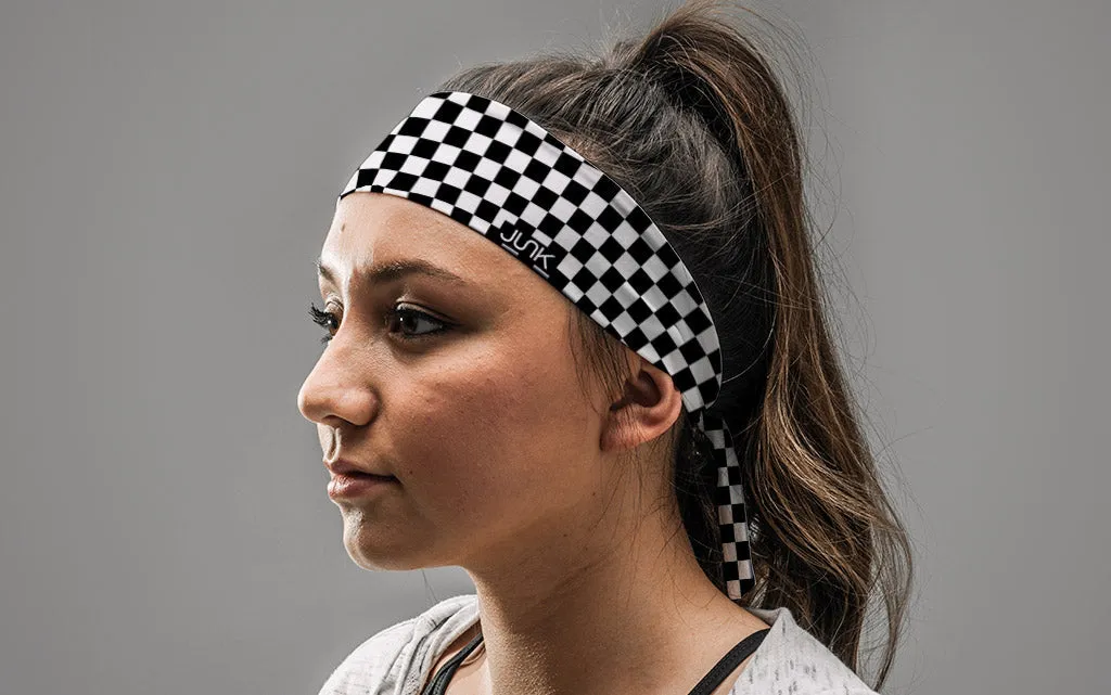 Checkered Tie Headband