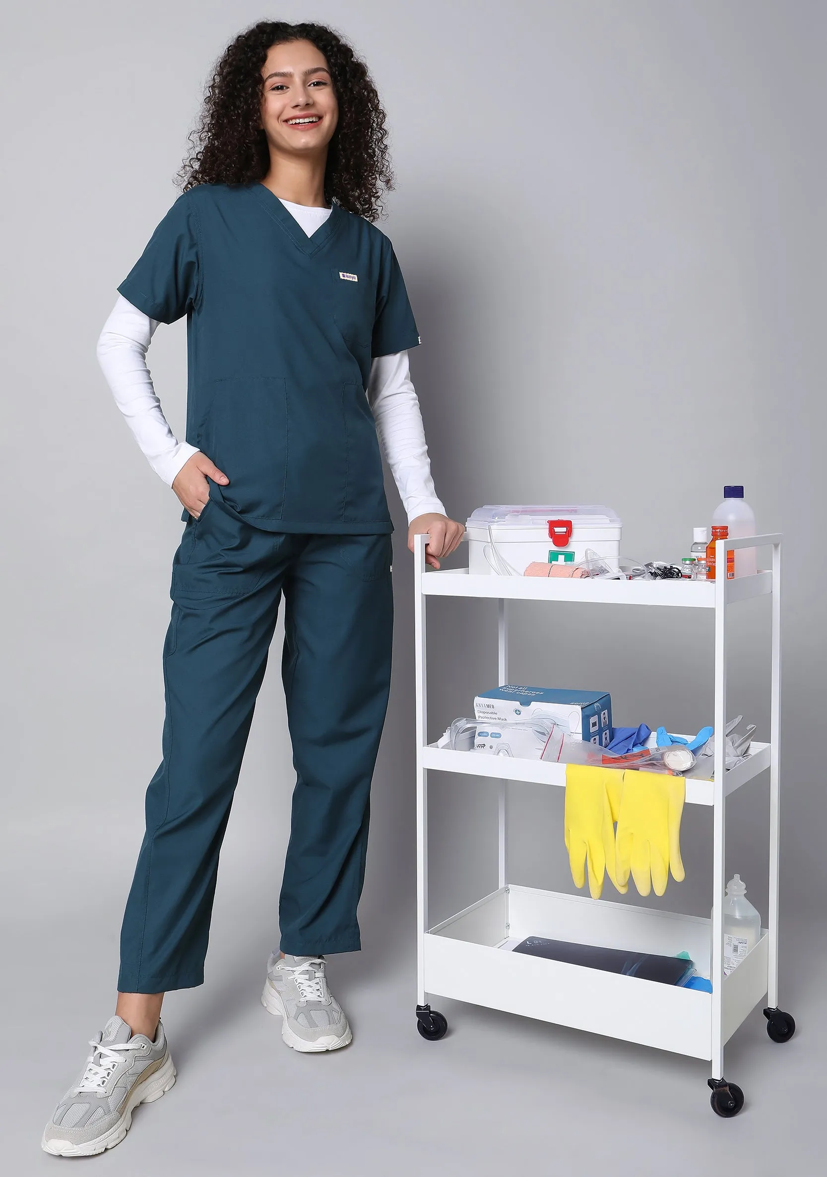 Classic Women's 5-Pocket (Forest Green) Scrub