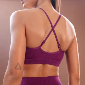 Core Strappy Bra - Dark Purple