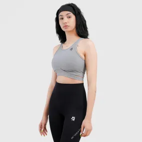 Cross Band Sports Bra (Grey)