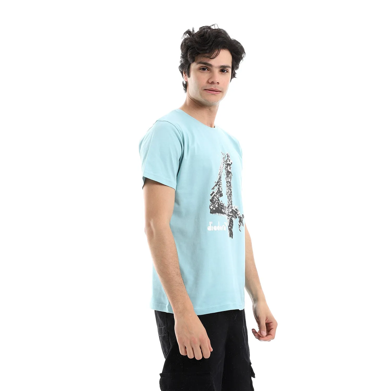 Diadora Men Cotton Printed T-Shirt