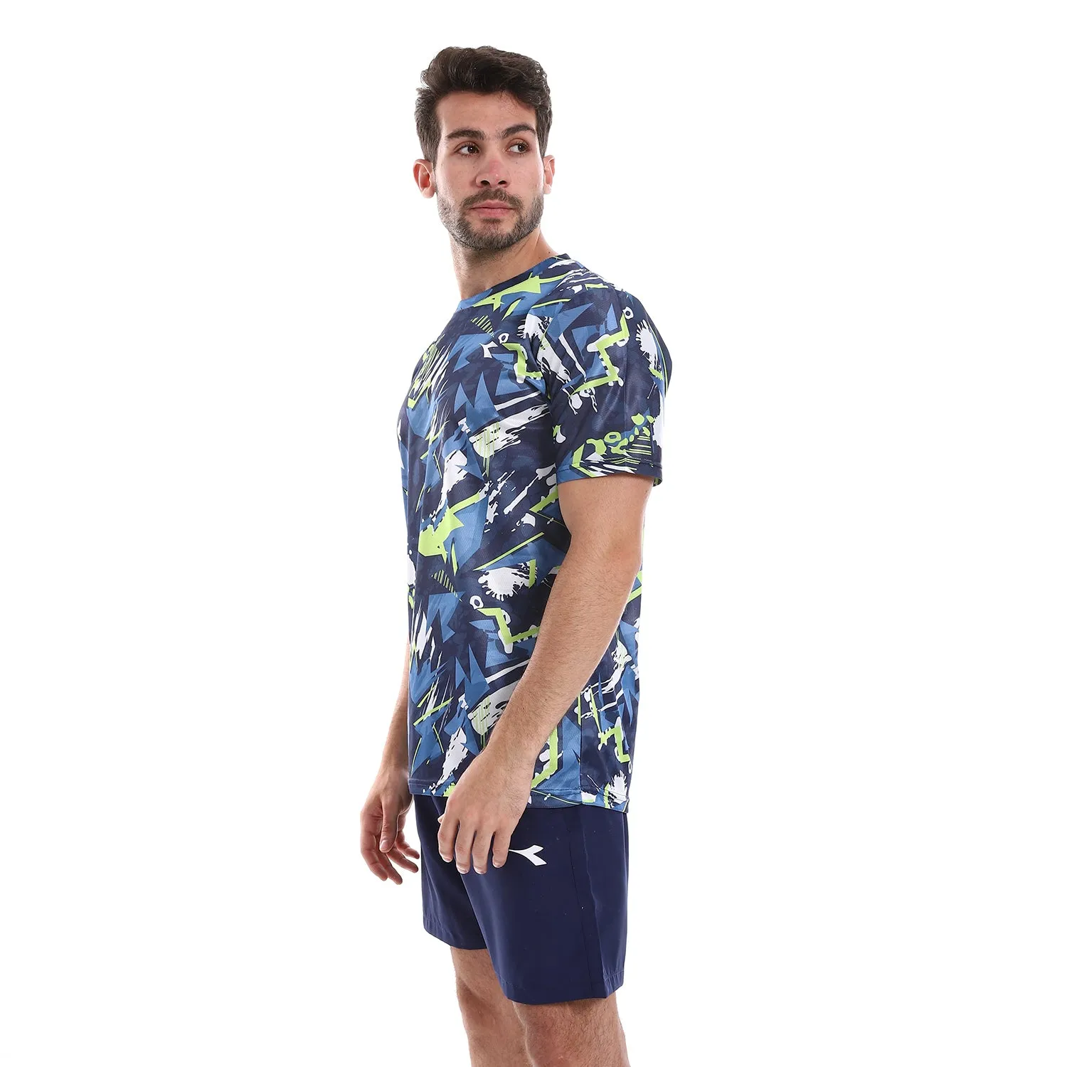 Diadora Men Sports Printed T-Shirt