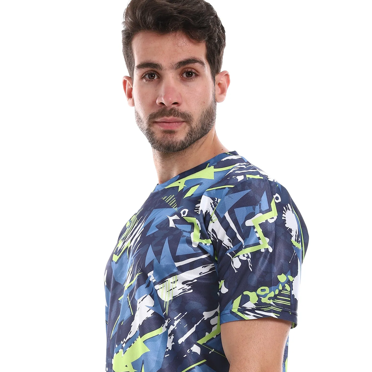 Diadora Men Sports Printed T-Shirt