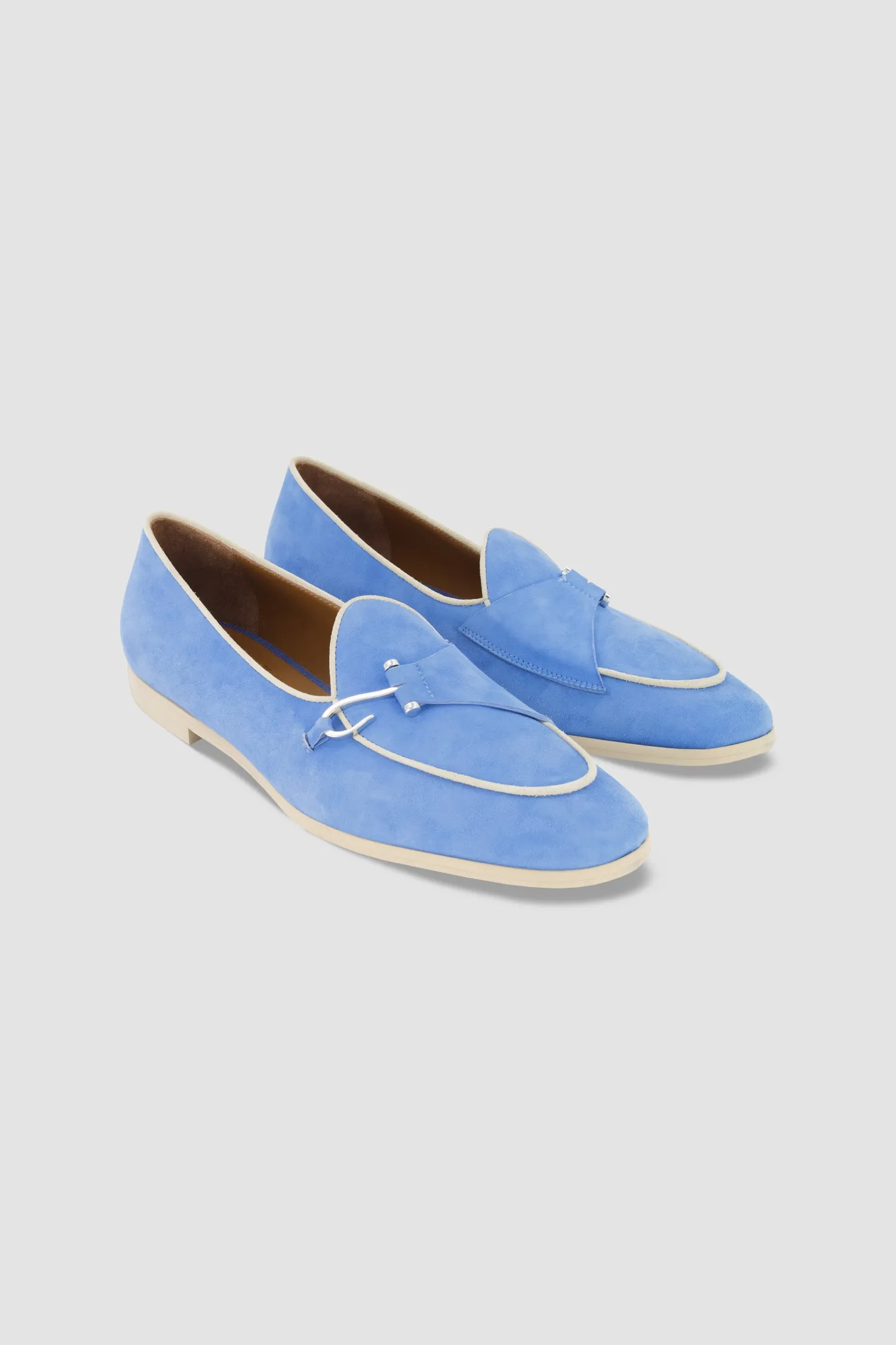 Edhen Milano Comporta Go Blue Suede Loafers