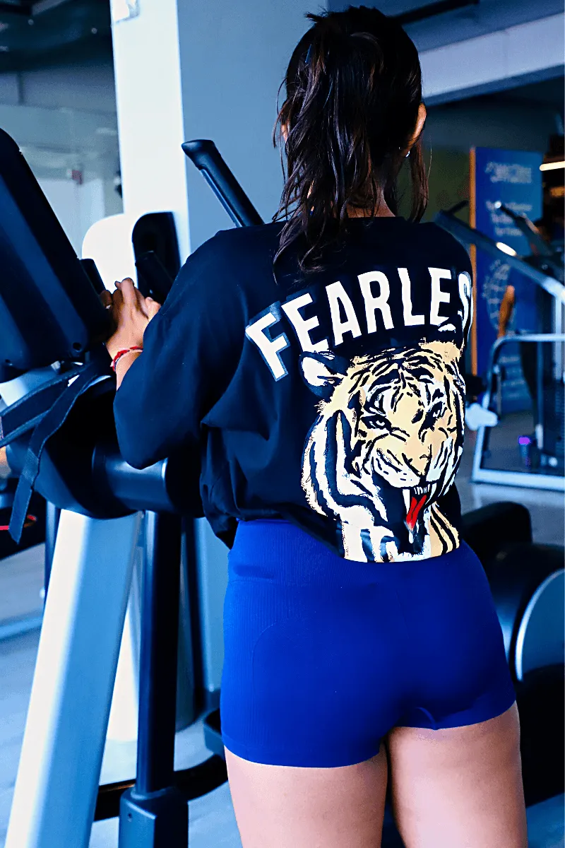 Fearless Roar Oversized T-shirt (Black)