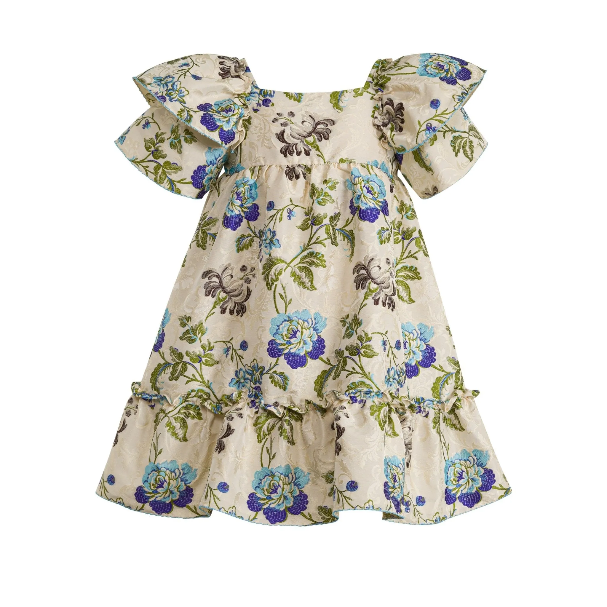 Floral Jacquard Dress