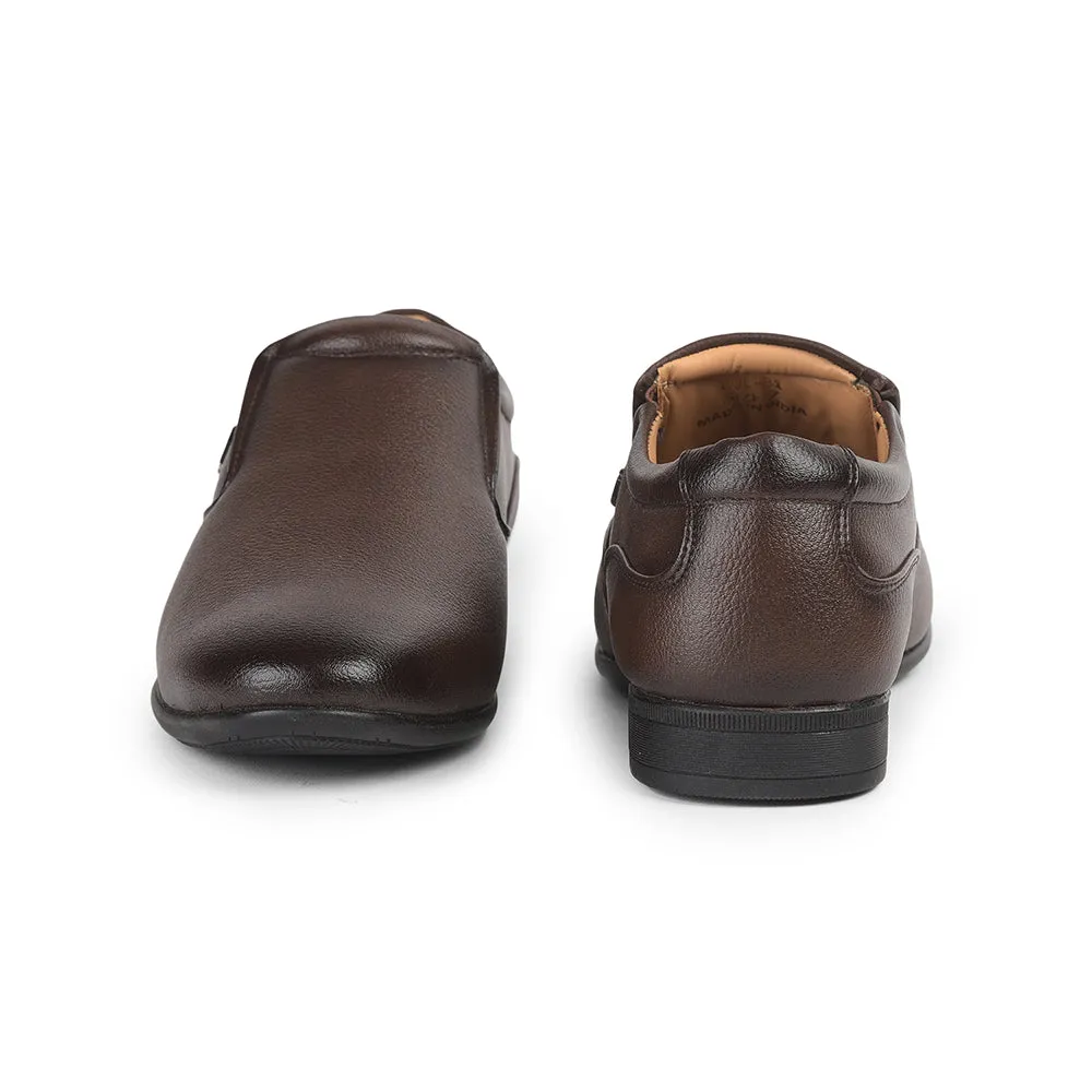 Fortune (Brown) Formal Slip on Shoes For Men UVL-31 By Liberty