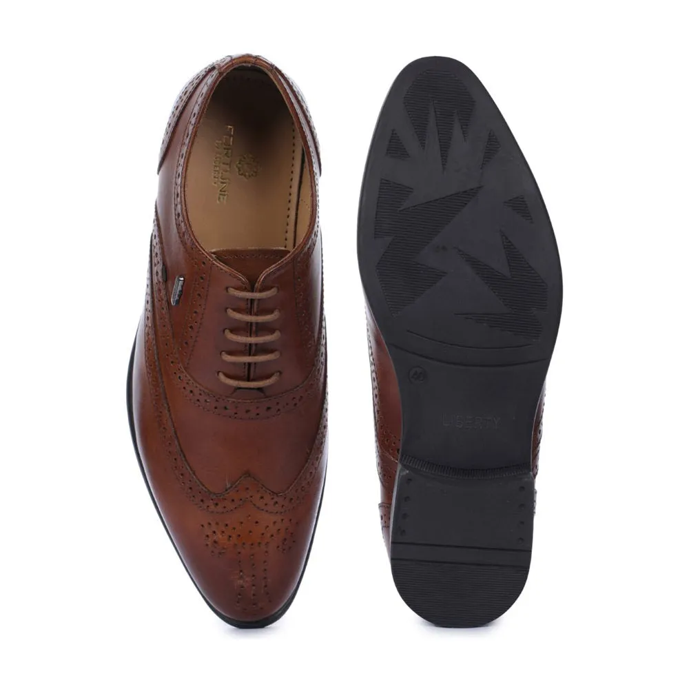 Fortune (Brown) Oxford Wintip Shoes For Men LFW-2 By Liberty