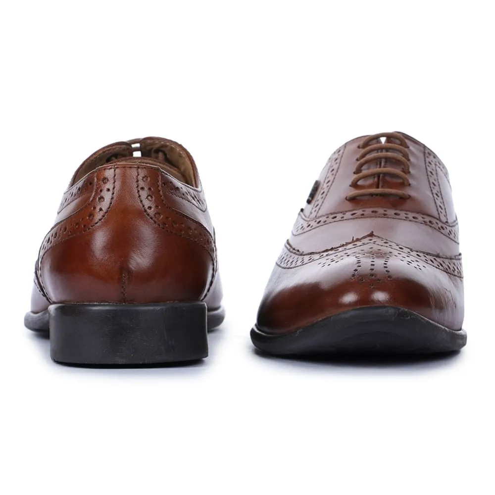 Fortune (Brown) Oxford Wintip Shoes For Men LFW-2 By Liberty