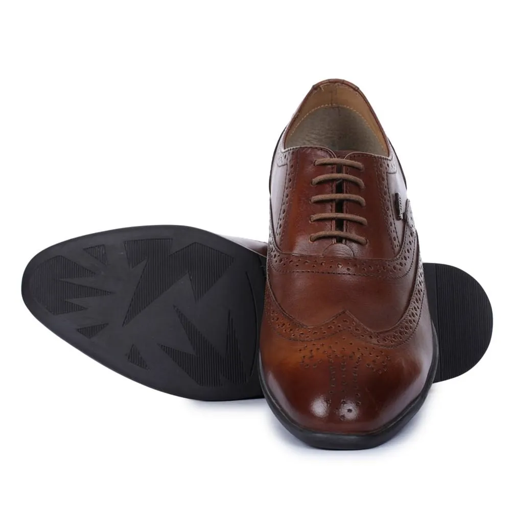 Fortune (Brown) Oxford Wintip Shoes For Men LFW-2 By Liberty