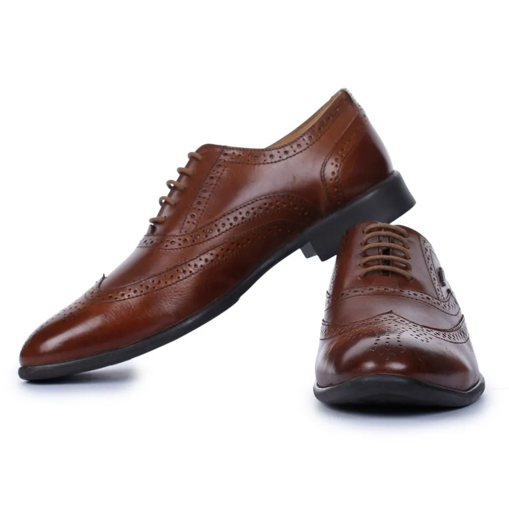 Fortune (Brown) Oxford Wintip Shoes For Men LFW-2 By Liberty