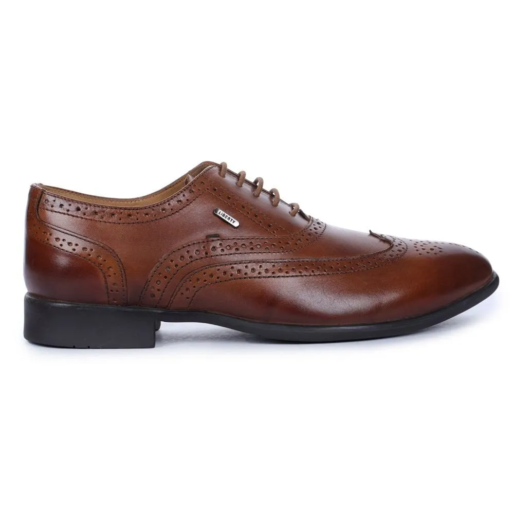 Fortune (Brown) Oxford Wintip Shoes For Men LFW-2 By Liberty